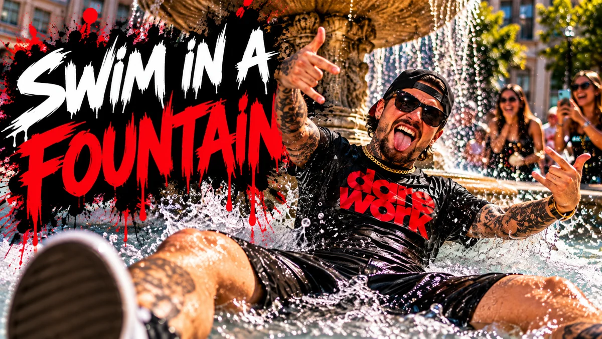 SWIM IN A FOUNTAIN