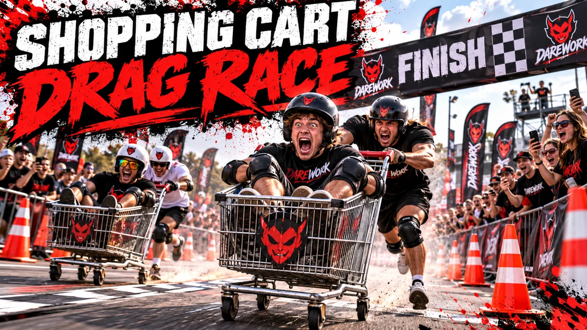 SHOPPING CART DRAG RACE